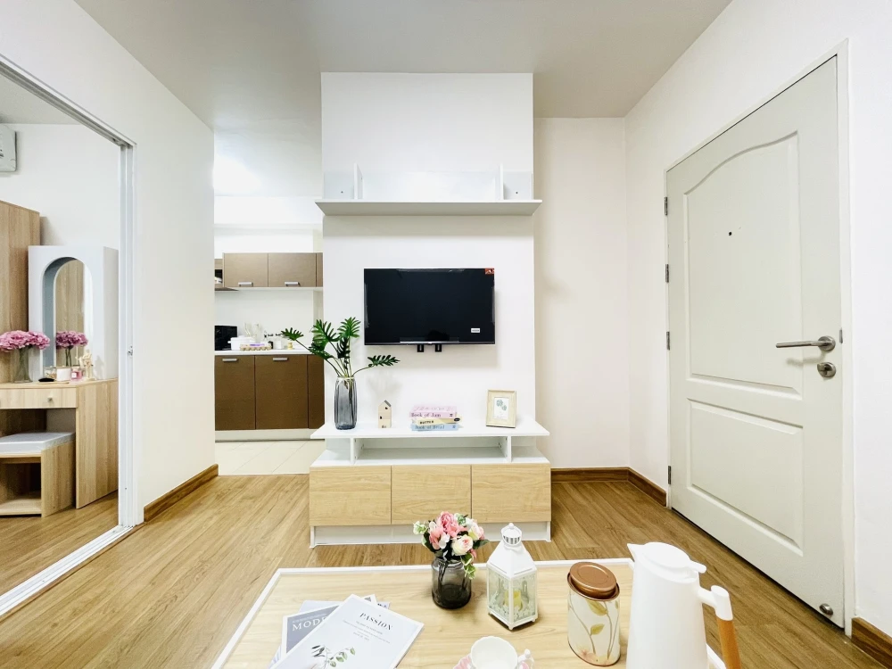 ให้เช่า Bliz Condominium Rama 9 - Hua Mak ห้องแต่งสวยคุมโทน มาพร้อมเฟอร์และสิ่งอำนวยความสะดวกครบครัน จองเลย