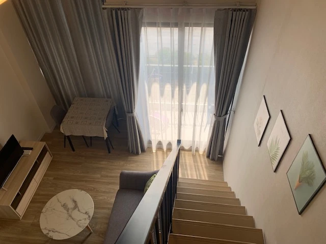 ให้เช่า Blossom Condo @Fashion ห้อง City view ชั้น 11 แต่งครบ พร้อมอยู่ จองเลย