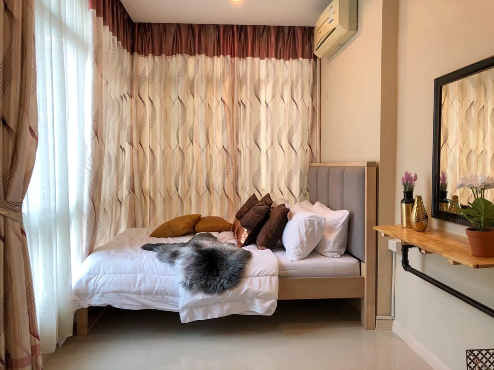 ให้เช่า CC Condominium 1 ห้องน่าอยู่ เฟอร์พร้อม ห้องกว้างขวางอยู่สบาย จองเลย