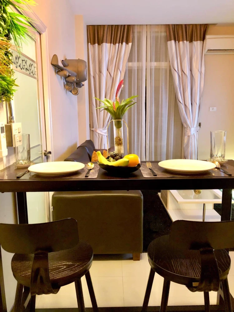 ให้เช่า CC Condominium 1 ห้องน่าอยู่ เฟอร์พร้อม ห้องกว้างขวางอยู่สบาย จองเลย
