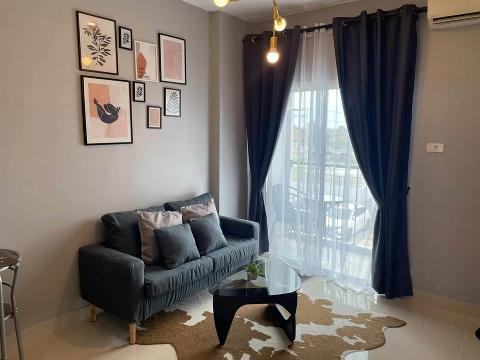 ให้เช่า CC Condominium 2 ห้องชั้น 2 เฟอร์นิเจอร์และเครื่องใช้ไฟฟ้าครบครัน ไม่จองไหวหรอ
