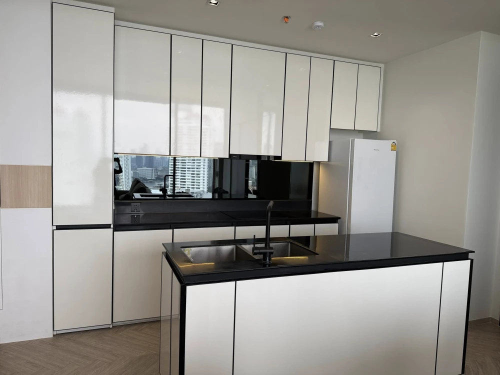 ให้เช่า Chapter Charoennakhon-Riverside แต่ง Built-in ทั้งห้อง สไตล์ Modern Luxury ดีไซน์เรียบหรู โปร่ง โล่ง อยู่สบาย