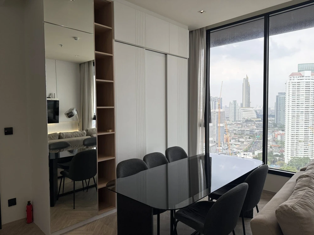 ให้เช่า Chapter Charoennakhon-Riverside แต่ง Built-in ทั้งห้อง สไตล์ Modern Luxury ดีไซน์เรียบหรู โปร่ง โล่ง อยู่สบาย