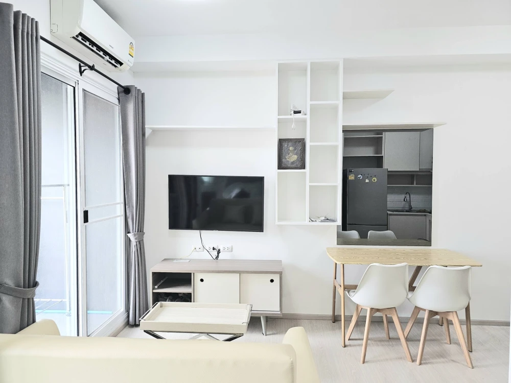 ให้เช่า Chapter One Eco Ratchada-Huai Khwang 1 ห้องนอน 1 ห้องน้ำ ทำเลดี เฟอร์นิเจอร์ครบครัน หิ้วกระเป๋าเข้าอยู่ได้เลยจ้า