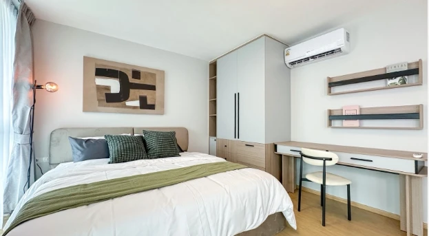 ให้เช่า Chateau In Town Phaholyothin 11 ชั้น 6 วิวต้นไม้  เงียบ โทนโมเดิร์นเรียบหรู แยก  โซนทำงาน/ห้องนอนชัด จองเลย