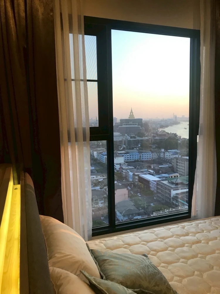 ให้เช่า Chewathai Residence Bang Pho ห้องมุม วิวโล่ง วิวเจ้าพระยา โค้งน้ำสวย แต่งครบ จองเลย