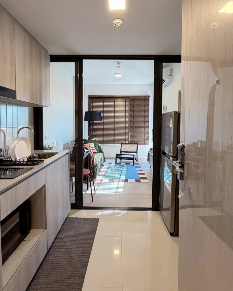 ให้เช่า COBE Kaset Sripatum ห้องแต่งสวยสไตล์ Bauhaus มาพร้อมสิ่งอำนวยความสะดวกครบครัน จองเลย