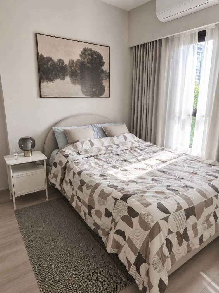 ให้เช่า  COBE Ratchada Rama 9  ห้องตกแต่งโทน Cozy Minimal น่าอยู่ Fully Furnished พร้อมเข้าอยู่