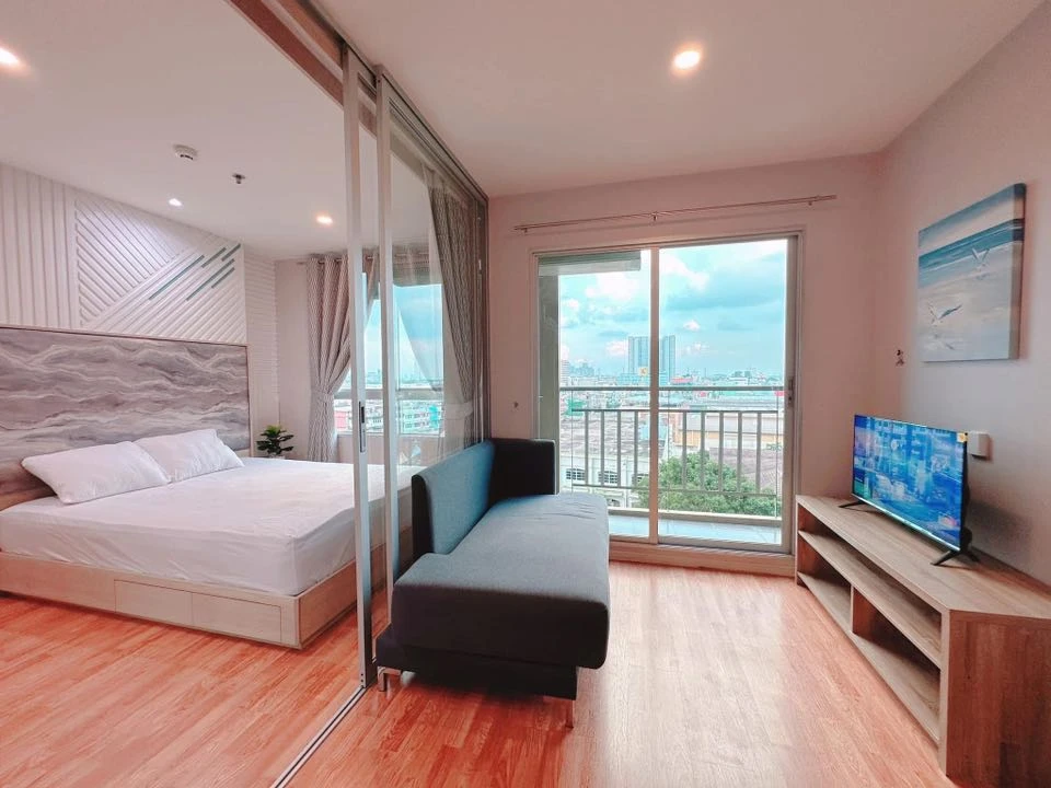 ให้เช่า Condo Lumpini Ville Suksawat - Rama 2 ห้องน่าอยู่ เฟอร์ณพ้อม หิ้วกระเป๋าใบเดียว เข้าอยู่ได้เลย รีบจองเลยก่อนพลาด
