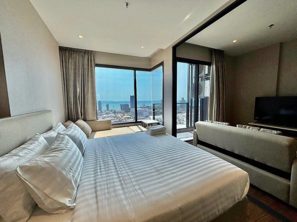 ให้เช่า Condo ONCE PATTAYA ห้องชั้นสูง เฟอร์รพ้อม สิ่งอำนวยความสะดวกครบครัน วิวทะเลย รีบจองเลย
