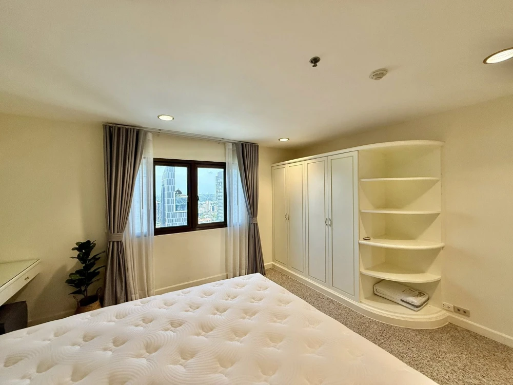 ให้เช่า Condo Top View Tower Sukhumvit 59 ห้องกว้างพื้นที่ใช้สอยเยอะ ตกแต่งคุมโทน เห็นวิวแม่น้ำสวย จองด่วน