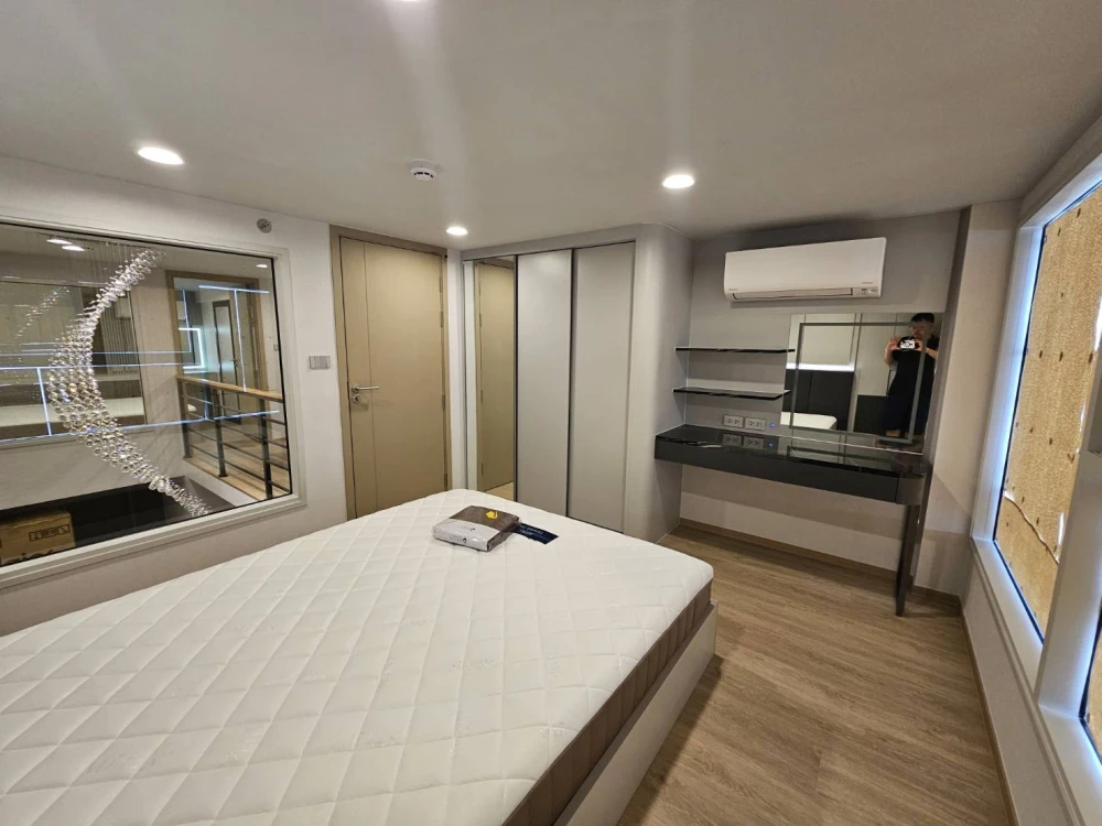 ให้เช่า Culture Chula ตกแต่งบิวท์อินจัดเต็ม เฟอร์นิเจอร์+เครื่องใช้ไฟฟ้าครบ วิวสวนลุม พลาดแล้วจะเสียใจ