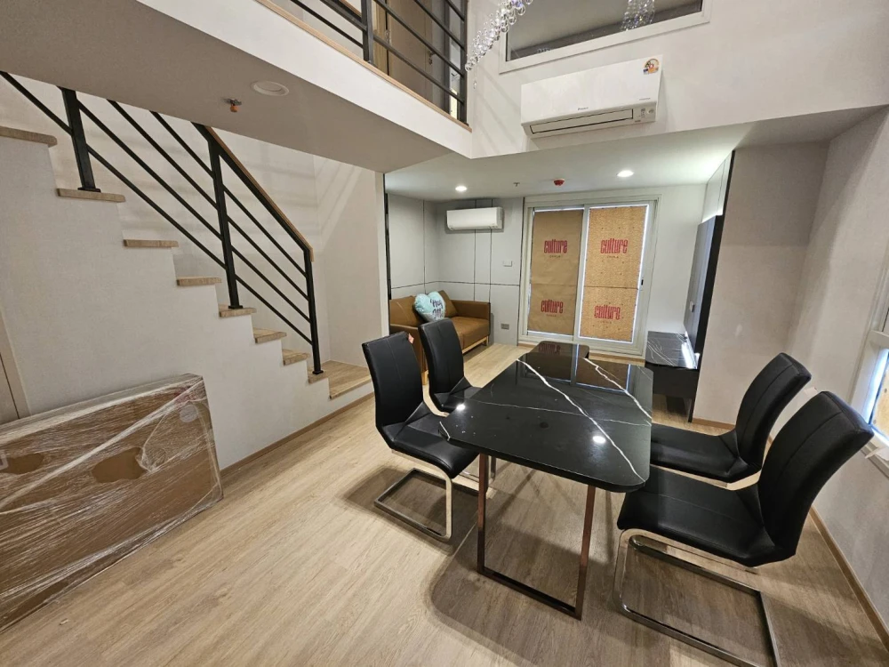 ให้เช่า Culture Chula ตกแต่งบิวท์อินจัดเต็ม เฟอร์นิเจอร์+เครื่องใช้ไฟฟ้าครบ วิวสวนลุม พลาดแล้วจะเสียใจ