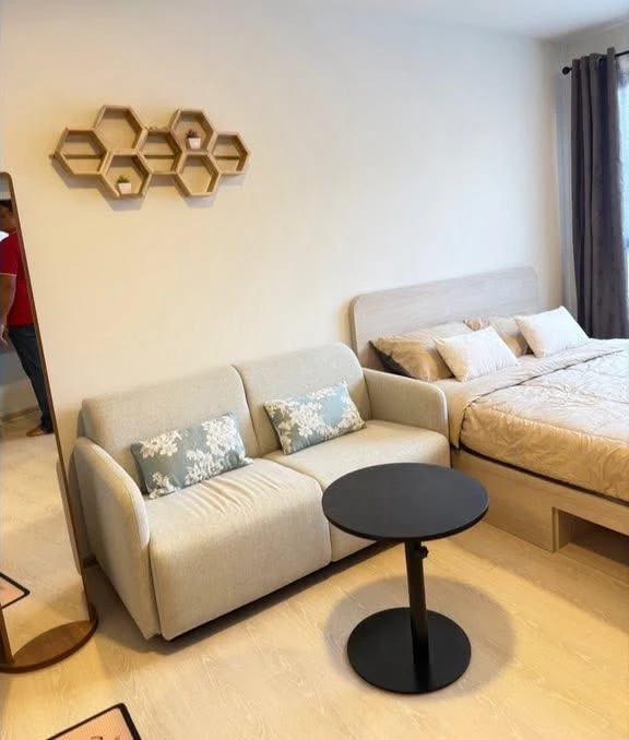 ให้เช่า d condo Air Ladkrabang ห้องตำแหน่งดี แต่งครบ พร้อมเข้าอยู่ บรรยากาศดีมาก!