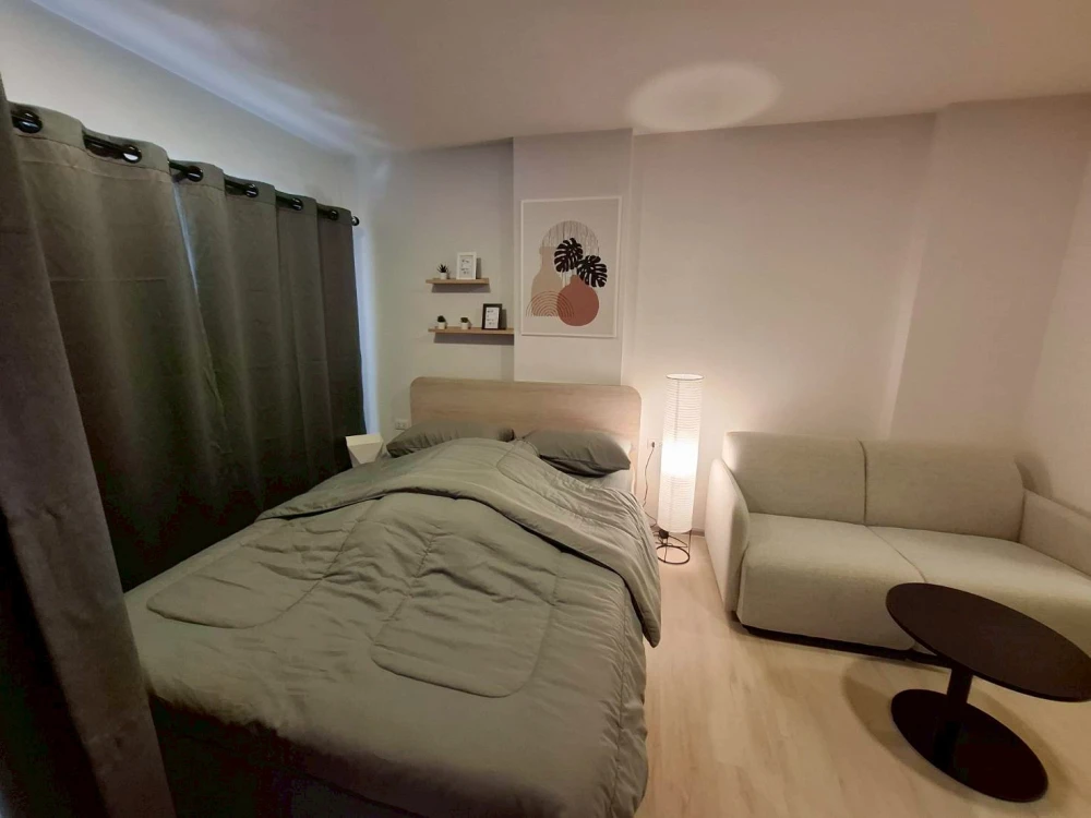 ให้เช่า D condo Air Ladkrabang ห้องน่าอยู่ เฟอร์ เครื่องใช้ไฟฟ้าครบ ราคาไม่แรง มาแต่ตัวเข้าอยู่ได้เลย