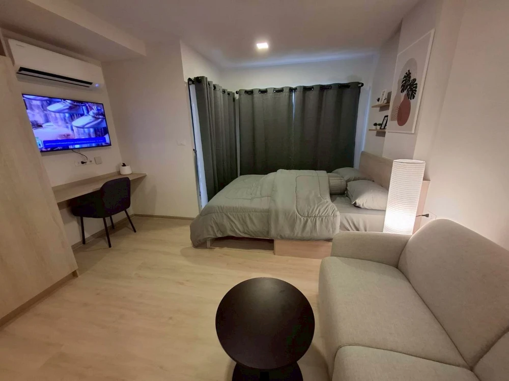 ให้เช่า D condo Air Ladkrabang ห้องน่าอยู่ เฟอร์ เครื่องใช้ไฟฟ้าครบ ราคาไม่แรง มาแต่ตัวเข้าอยู่ได้เลย