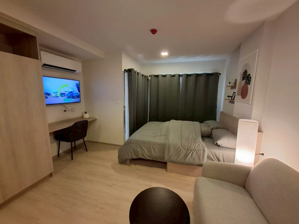 ให้เช่า D condo Air Ladkrabang ห้องน่าอยู่ เฟอร์ เครื่องใช้ไฟฟ้าครบ ราคาไม่แรง มาแต่ตัวเข้าอยู่ได้เลย