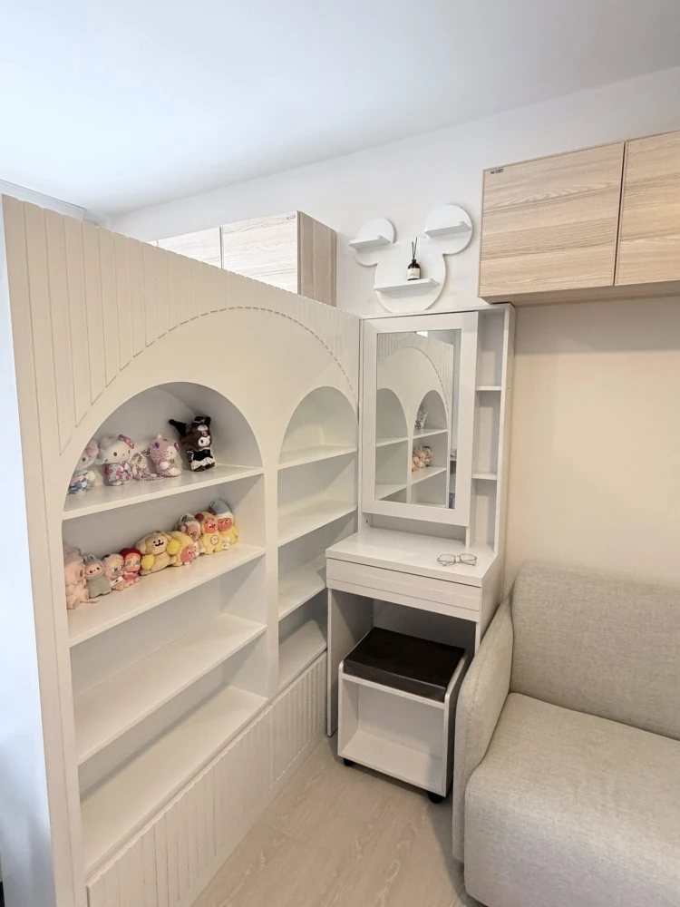 ให้เช่า d condo air Ladkrabang ห้องแต่งสวยสไตล์มินิมอล เฟอร์นิเจอร์และเครื่องใช้ไฟฟ้าครบ ไม่จองไหวหรอ