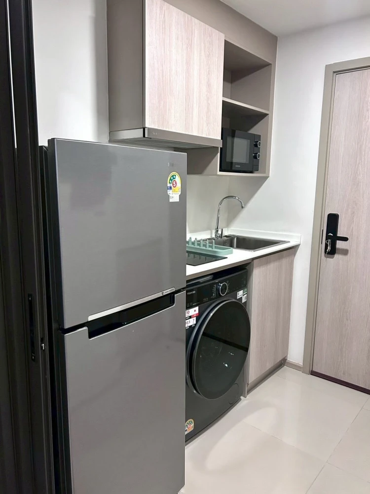 ให้เช่า d condo air Ladkrabang 1 ห้องนอน 1 ห้องน้ำ เฟอร์นิเจอร์และเครื่องใช้ไฟฟ้าครบครัน หิ้วกระเป๋าเข้าอยู่ได้เลยจ้า