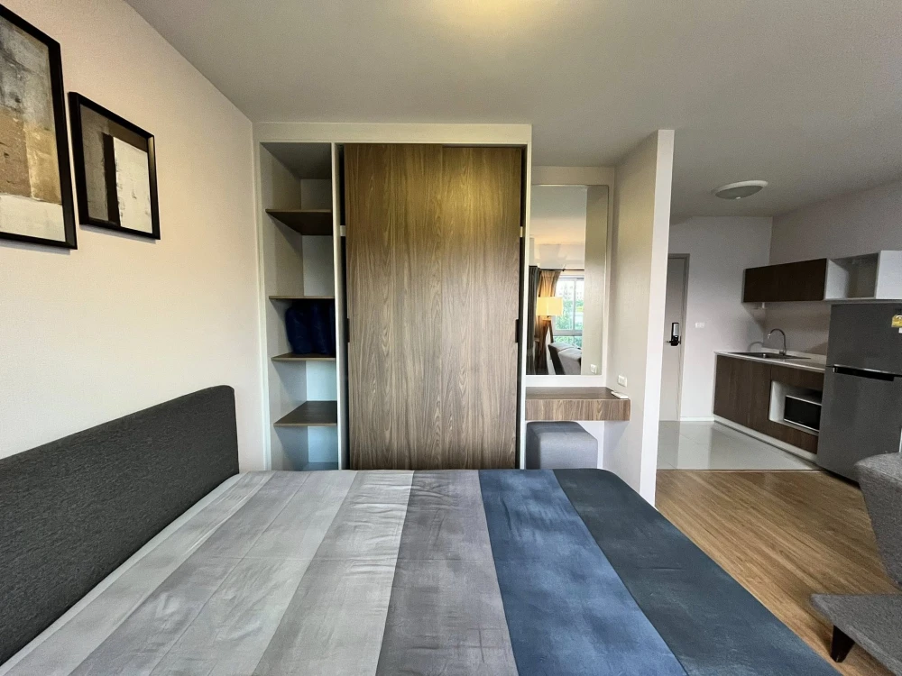 ให้เช่า D condo bliss ห้องน่าอยู่ เฟอร์ครบ เครื่องใช้ไฟฟ้าพร้อม ราคาดีสบายกระเป๋า จองเลย