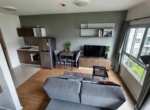 ให้เช่า D Condo Bliss Sriracha ห้องชั้น 5 ทำเลดี เฟอร์นิเจอร์บิวท์อินสุดปัง พลาดแล้วจะเสียใจ