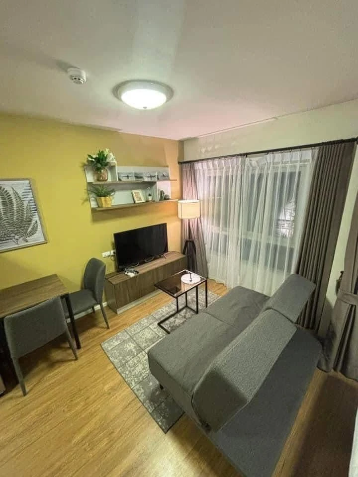 ให้เช่า D Condo Bliss Sriracha ห้องแต่งสวยครบครัน เฟอร์นิเจอร์บิวท์อินอย่างดี หิ้วกระเป๋าเข้าอยู่ได้เลยจ้า
