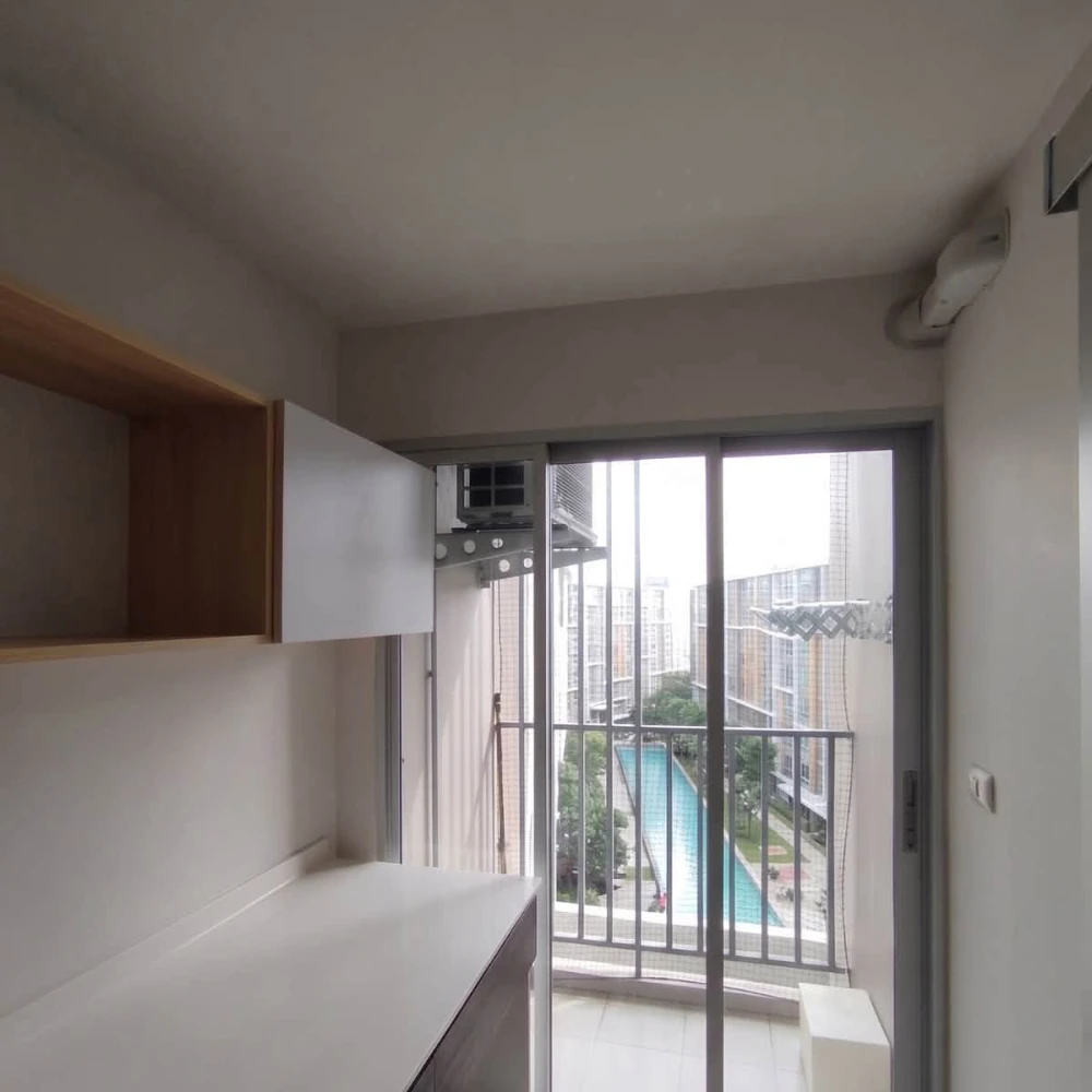 ให้เช่า D condo Campus Resort Bangsean ห้องชั้น 7 เฟอร์ครบครัน วิวสระว่ายน้ำ ห้ามพลาด
