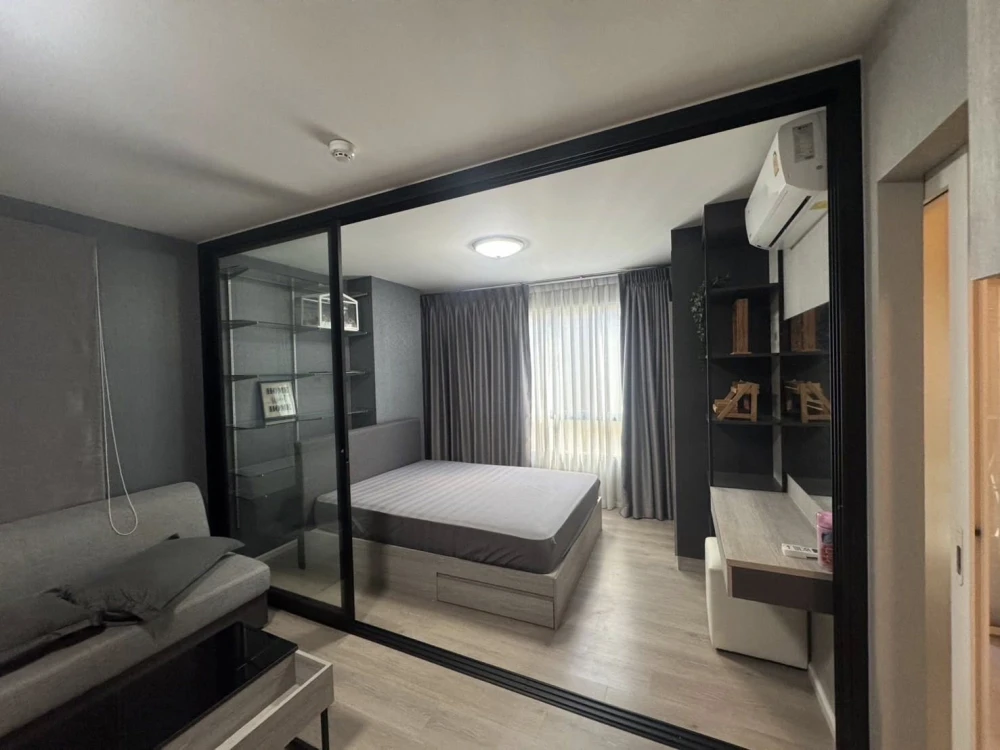 ให้เช่า dcondo Campus Dome Rangsit ห้องมุมให้ความเป็นส่วนตัว ตกแต่งคุมโทน มาพร้อมเฟอร์ครบครัน จองเลย