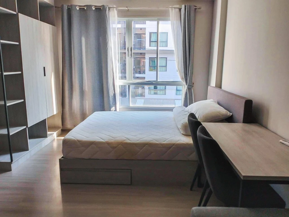 ให้เช่า Dcondo Campus Kampangsaen ห้องชั้น 3 มาพร้อมเครื่องซักผ้าและเฟอร์นิเจอร์ครบครัน จองเลย