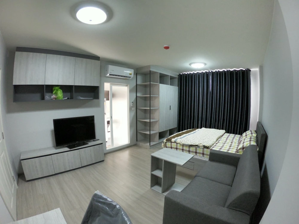 ให้เช่า Dcondo Campus Kampangsaen ห้องชั้น 4 วิวสระว่ายน้ำ เฟอร์นิเจอร์ครบครัน จองด่วน