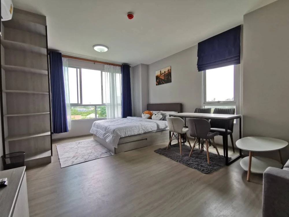 ให้เช่า Dcondo Campus Kampangsaen ห้องมุมให้ความเป็นส่วนตัว เฟอร์นิเจอร์ครบครัน จองเลย