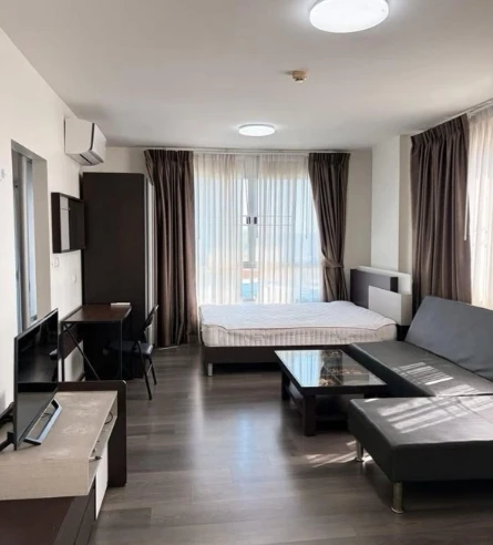 ให้เช่า Dcondo Campus Resort Bangna ชั้น 5 ห้องมุม แต่งครบ สนใจจองเลย