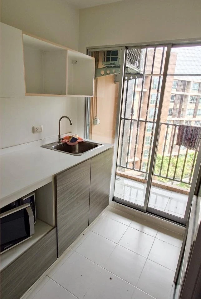 ให้เช่า dcondo Campus Resort Rangsit ห้องน่าอยู่ เฟอร์นิเจอร์ครบครัน หิ้วกระเป๋าเข้าอยู่ได้เลยจ้า