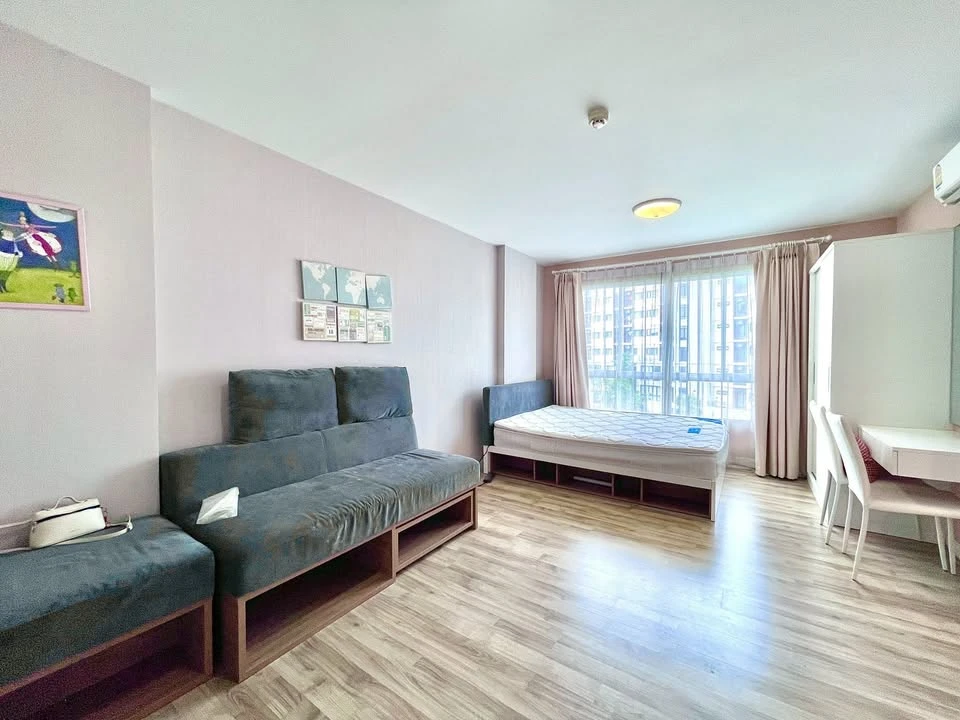 ให้เช่า Dcondo Campus Resort Rangsit เฟส 2 ห้องหัวมุมกว้าง วิวสวน มีเฟอร์นิเจอร์ครบพร้อมเข้าอยู่