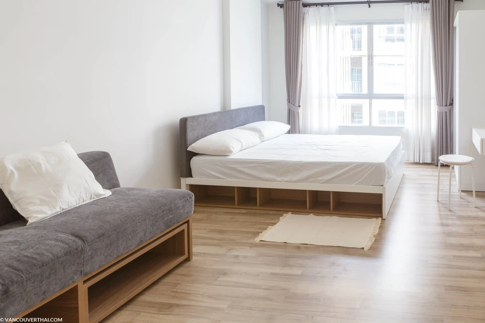 ให้เช่า dcondo Campus Resort Rangsit 2 ชั้น 5 ห้องแต่งครบ จองเลย