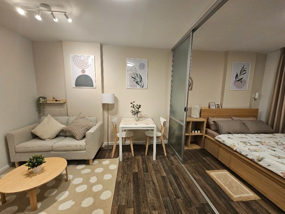 ให้เช่า Dcondo Sukhumvit 109 ชั้น 7 วิวสระ แต่งครบ น่าอยู่ จองเลย ห้ามพลาด