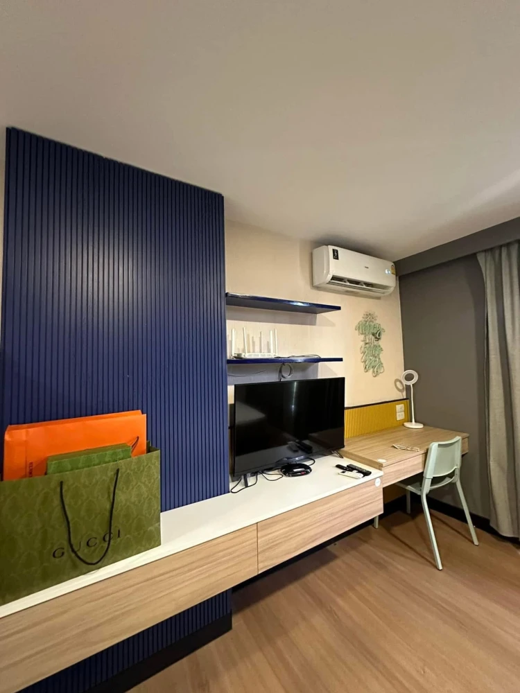 ให้เช่า Delonix Condo Abac - Bangna ห้องน่าอยู่ บิ้วอินภายในห้องอย่างดี  ราคาสบายกระเป๋า รีบจองเลย