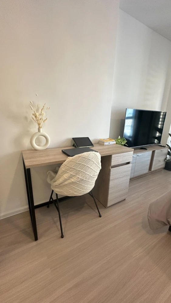 ให้เช่า Denim Jatujak ห้องสตูดิโอ ตกแต่งครบครัน ทำเลดี พลาดแล้วจะเสียใจ