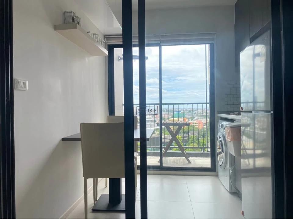 ให้เช่า  Elio del nest ห้องกว้างอยู่สบาย เฟอร์พร้อม + เครื่องใช้ไฟฟ้าพร้อม จองเลย