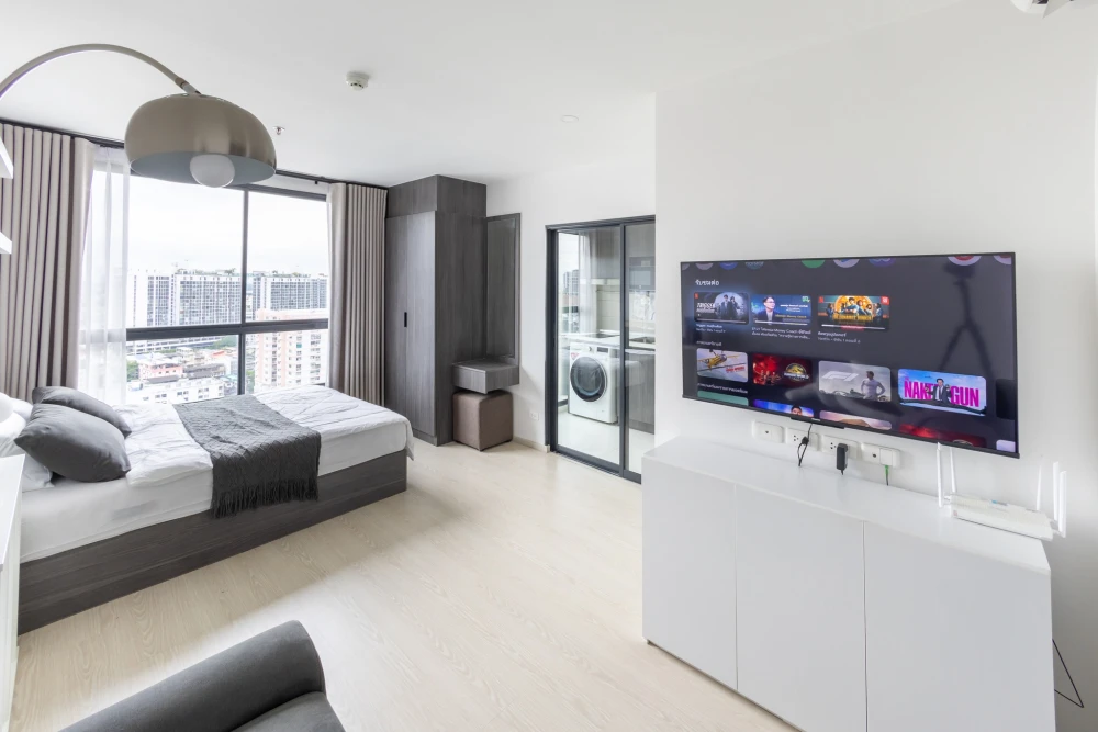 ให้เช่า Elio del nest ห้องมุมคนไม่พลุกพล่าน ทำเลดี มองเห็นวิวเมืองสวย ไม่บล็อค รีบจองเลยตอนนี้