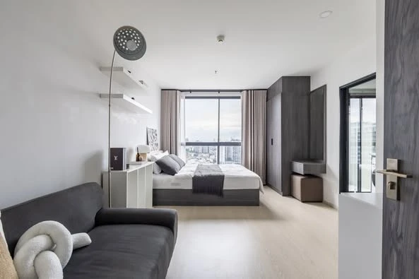 ให้เช่า Elio del nest ห้องมุมคนไม่พลุกพล่าน ทำเลดี มองเห็นวิวเมืองสวย ไม่บล็อค รีบจองเลยตอนนี้