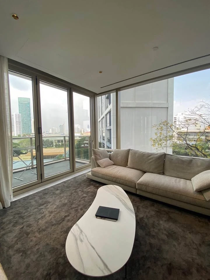 ให้เช่า Four Seasons Private Residences 2 ห้องนอน พื้นที่ใช้สอยเยอะ ตกแต่งครบครัน วิวสวย ไม่บล็อค จองเลย