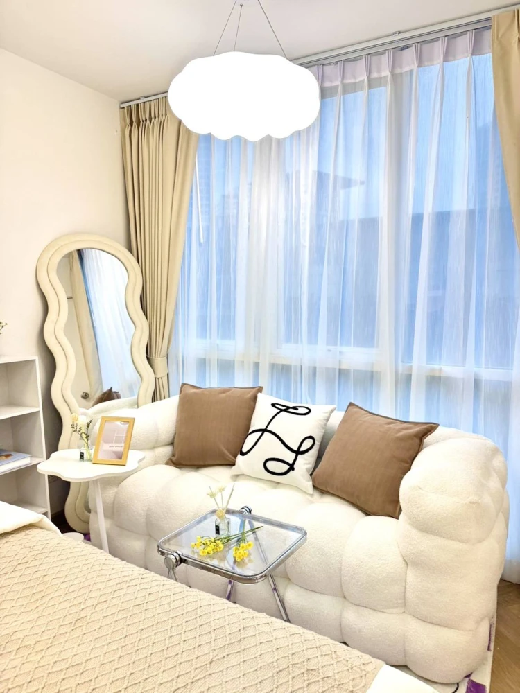 ให้เช่า Garden Asoke-Rama 9 ห้องสวย ตกแต่งคุมโทน เฟอร์นิเจอร์ครบครัน หิ้วกระเป๋าเข้าอยู่ได้เลยจ้า