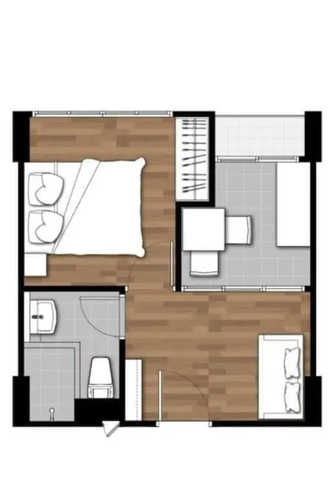 ให้เช่า HallMark งามวงศ์วาน ชั้น 4 (ทิศเหนือ) ห้องติดบันไดหนีไฟ ห้องไม่ร้อน ไม่เสียงดัง น่าอยู่สุดๆ