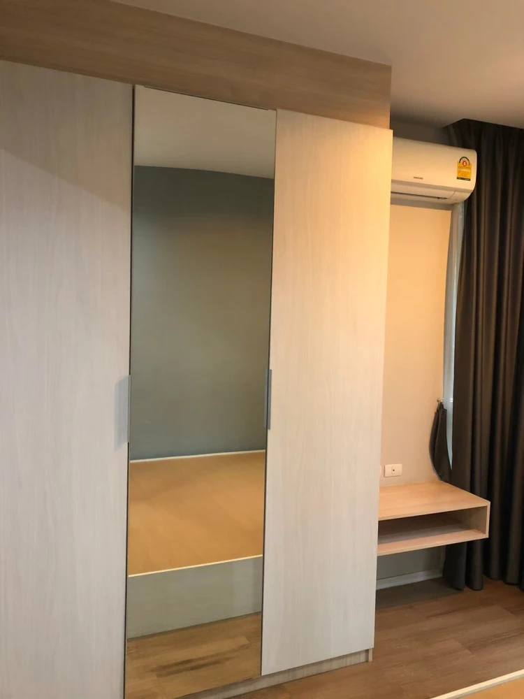 ให้เช่า Happy Condo Ladprao 101 1 ห้องนอน 1 ห้องน้ำ มาพร้อมเฟอร์นิเจอร์ครบครัน มองเห็นวิวสวน จองเลย