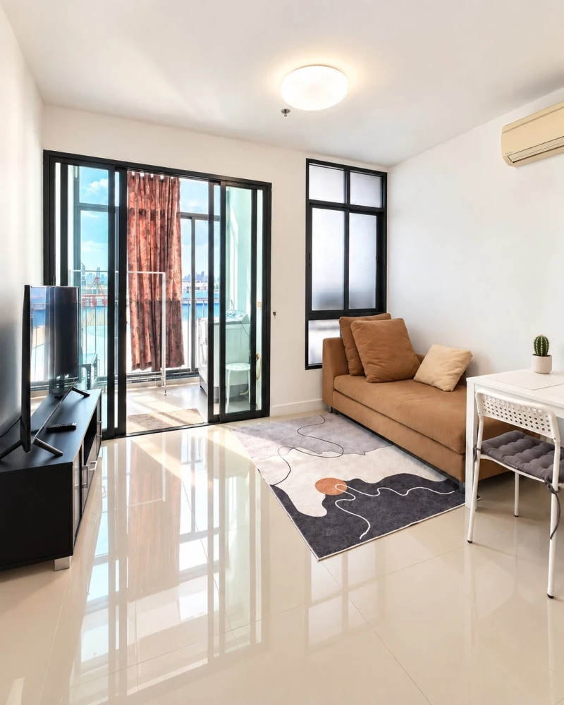 ให้เช่า Ideo Blucove Sukhumvit 1 ห้องนอน ชั้น 5 ห้องสว่าง ในทำเลดี มัวแต่มองไม่จองไหวหรอ
