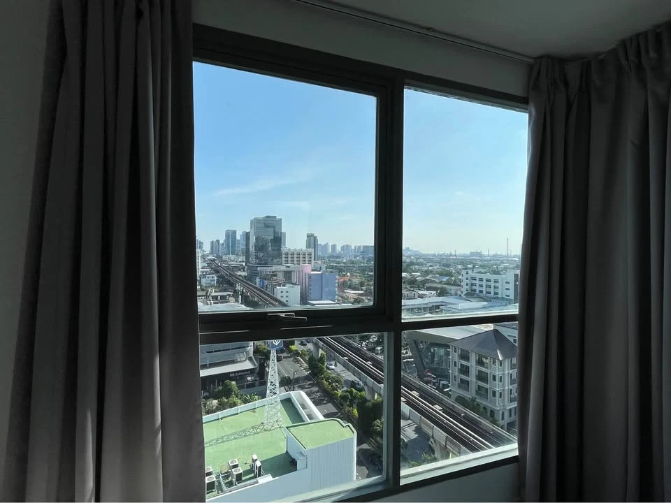 ให้เช่า ideo mobi sukhumvit  ห้องพร้อมอยู่ เฟอร์พร้อม ชั้นสูง กว้างขวาง จองเลย