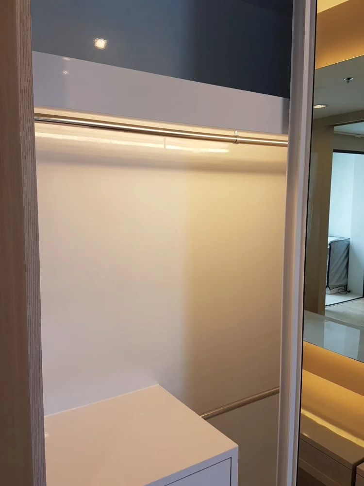 ให้เช่า Ideo q ราชเทวี ห้องตกแต่งบิวท์อินแน่นๆ วิวทิศเหนือ พร้อมอยู่