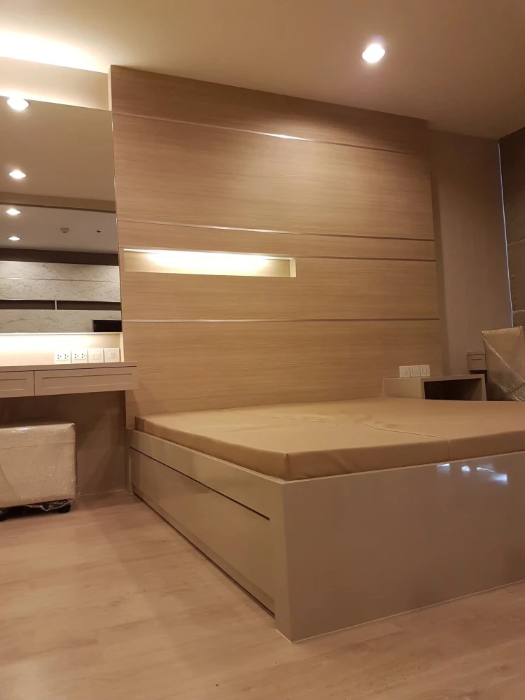 ให้เช่า Ideo q ราชเทวี ห้องตกแต่งบิวท์อินแน่นๆ วิวทิศเหนือ พร้อมอยู่