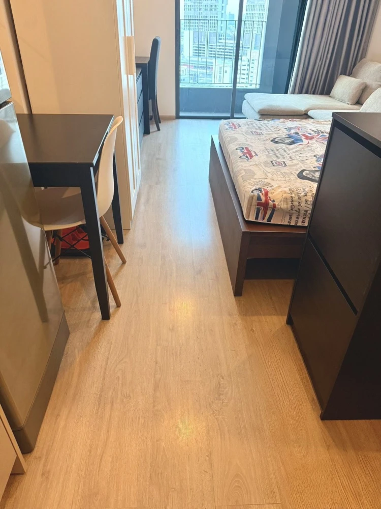 ให้เช่า Ideo Q Chula–Samyan ห้อองสตูดิโอ ชั้น 16 มาพร้อมเฟอร์นิเจอร์ครบครัน หิ้วกระเป๋าเข้าอยู่ได้เลยจ้า